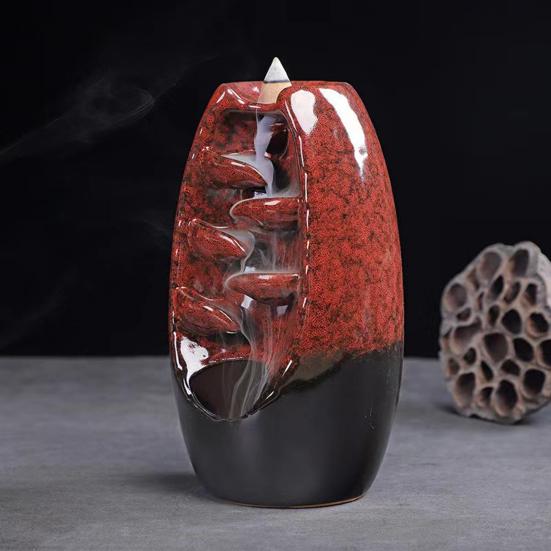 Курильница с обратным потоком и 10 конусами Креативный освежитель воздуха Водопад Благовония Конус