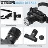 Diving Headlamp 20-40 Meters Waterproof Underwater Headlight L2 Led Head Flashlight