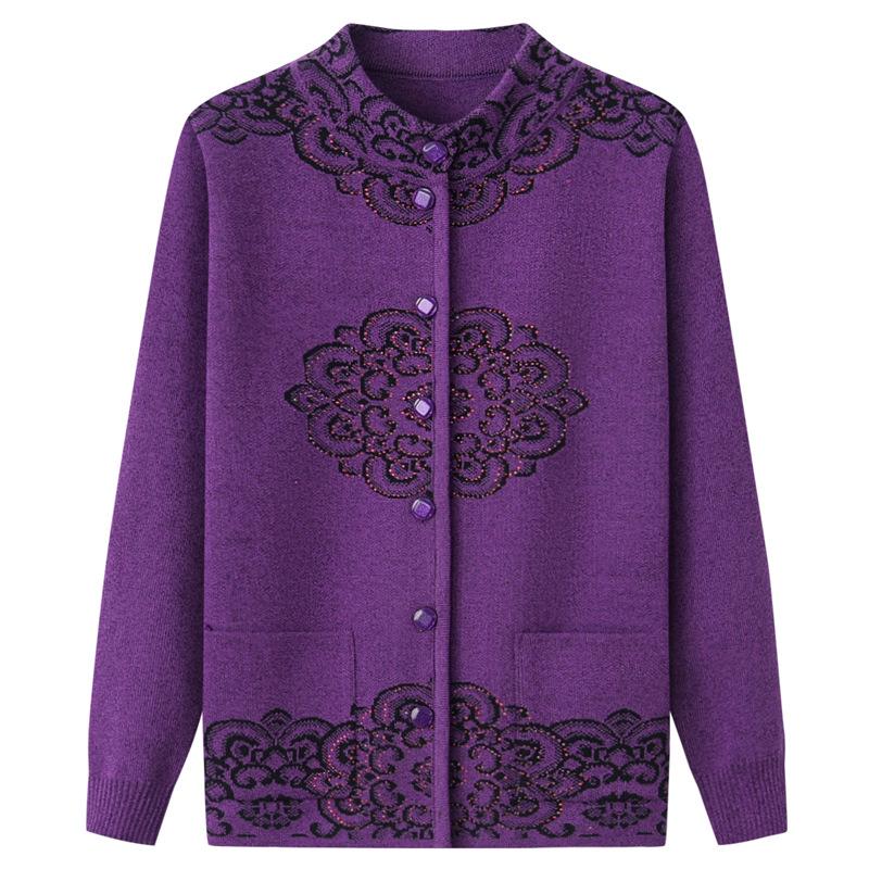 Бабушкин вязаный кардиган: Уютный бархатный свитер на весну, осень и зиму