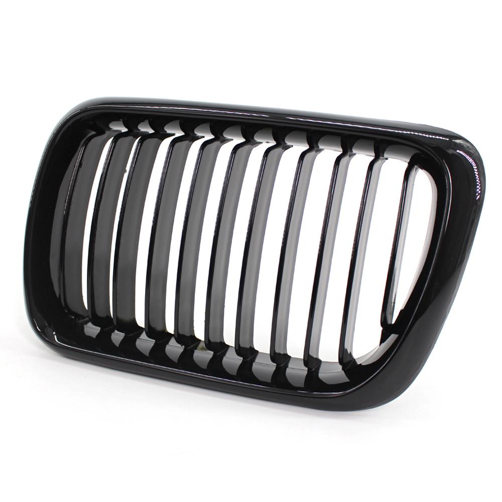 2 шт., глянцевый черный передний бампер, капот, решетка для почек, гоночная решетка, замена для BMW 3-Series E36 M3