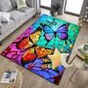 Purple Butterfly Garden Office Rug Chair Mat, Entryway Carpet, Suitable for Front Door, Bedroom, Living Room, Desk, Holiday Gift