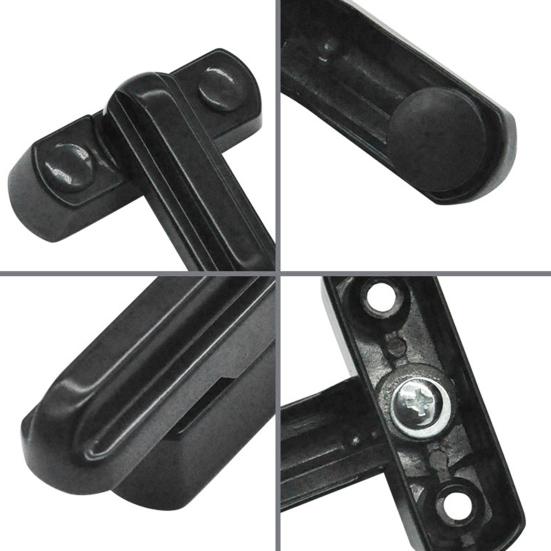 1 комплект оконного замка, стабильный, простой в установке, противоугонный, из цинкового сплава, Т-образный оконный предохранительный замок, товары для дома