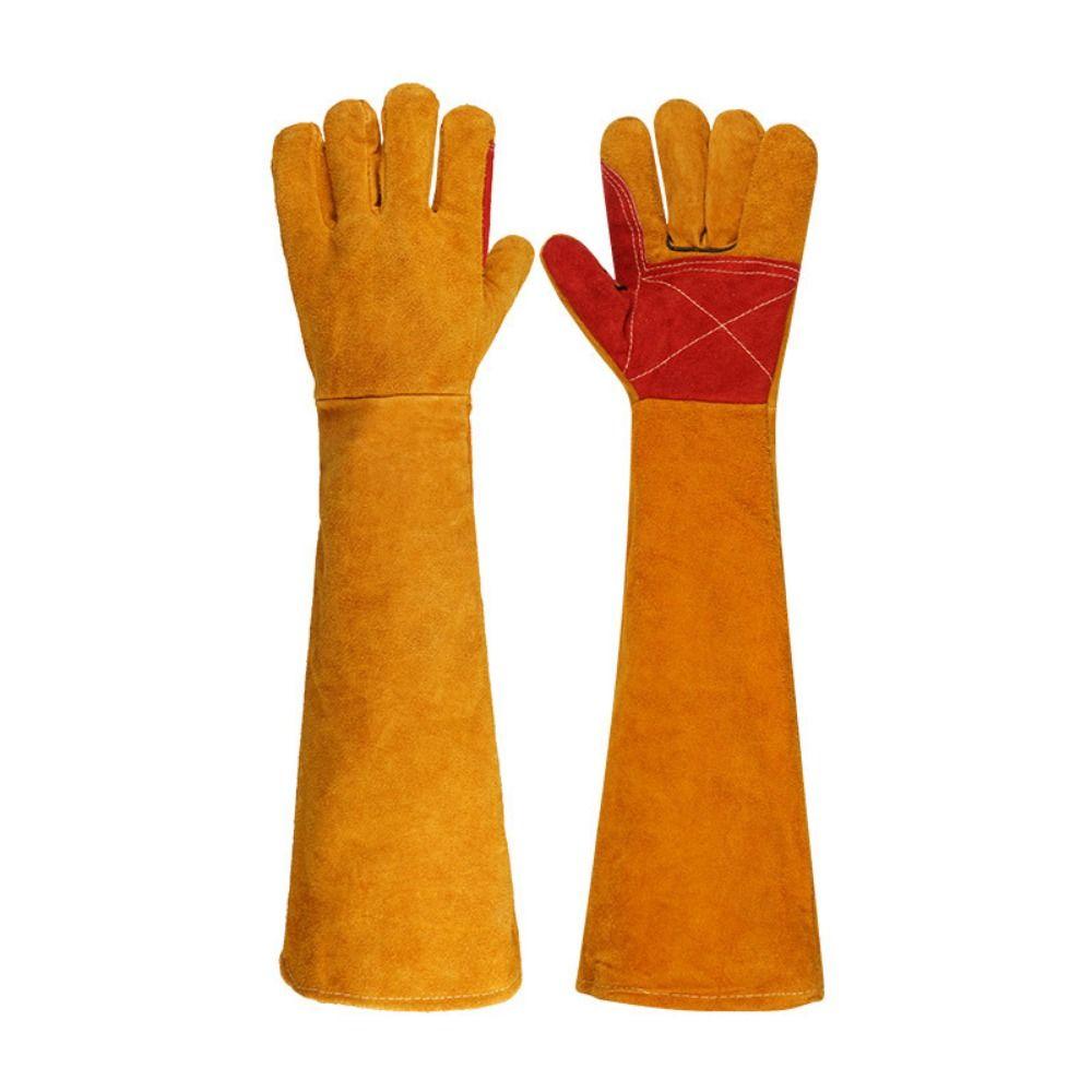 Lengthen 60cm Work Safety Gloves Comfortable Leather Working Gloves Farms