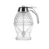 No Drip Honey Pot with stand Press Type Acrylic Honey Dispenser Clear Syrup Extruder  Sugar