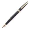 Очень хорошая перьевая ручка MONTBLANC Meisterstück Classic белая звезда черная 14K мужская Б/У