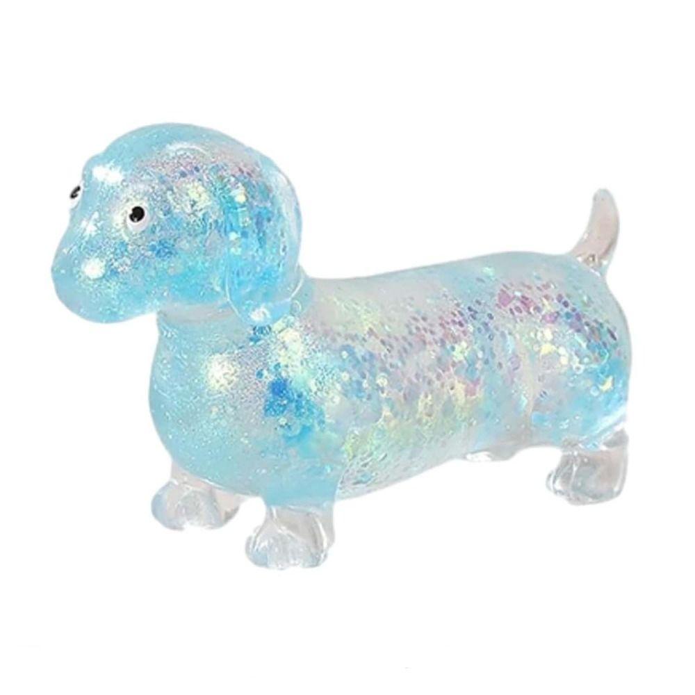 Cute Puppy Slow Rising Toys Sparkling Powder Squishy Toys Sausage Dog Fidget Children Gifts