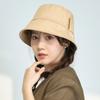 Летняя классическая однотонная панама, хлопковая женская кепка в рыбацком стиле с защитой от ультрафиолета, весенняя повседневная панама для взрослых, дорожная пляжная шляпа Боб