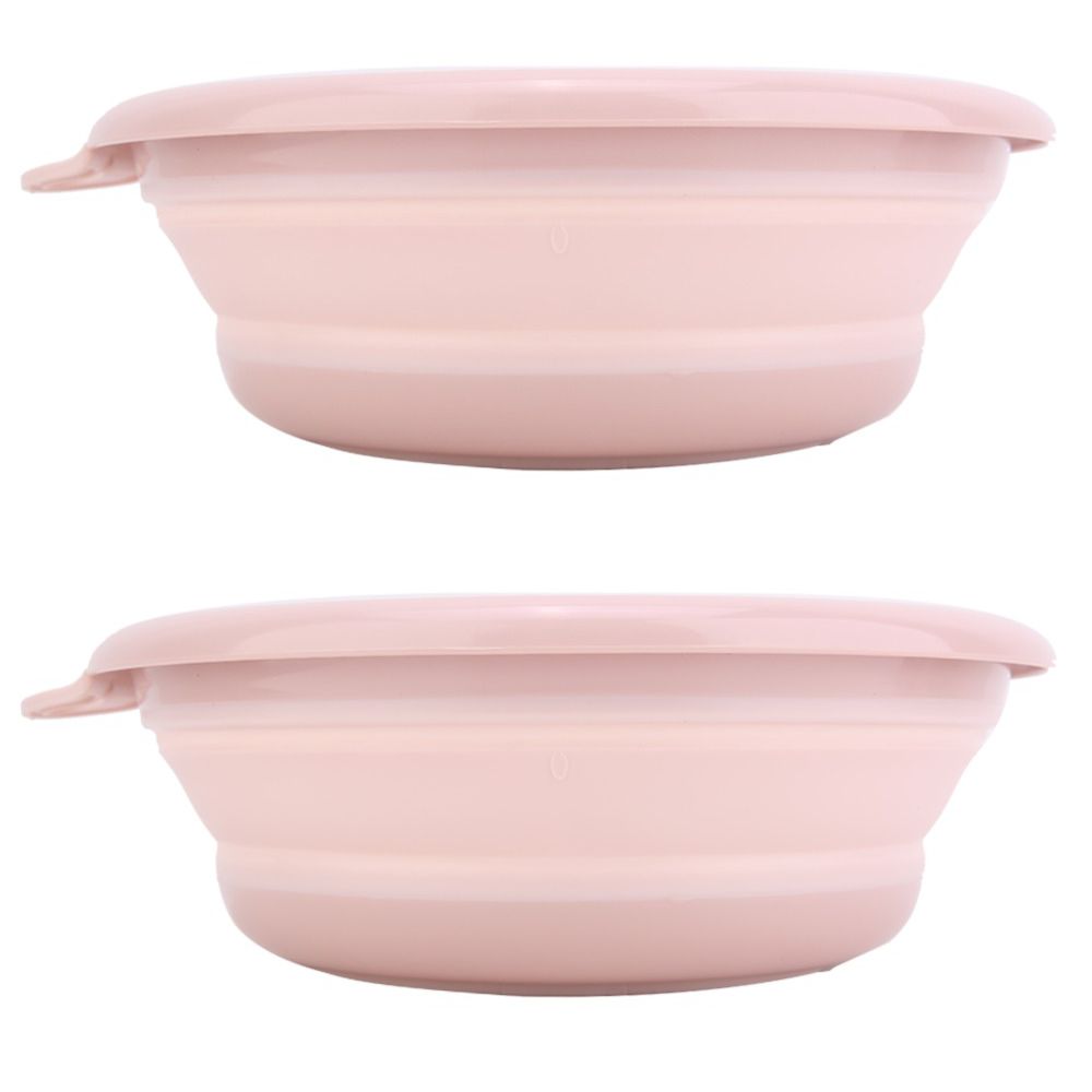 2 Pack Collapsible Wash Basin Foldable Wash Basin Tub Durable Dish Tub Hiking