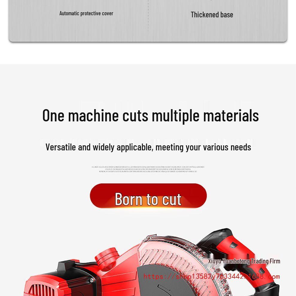 Высокоточная алюминиевая торцовочная пила 10 дюймов, 45º Многофункциональная режущая машина