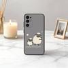 Умная чехол-бампер S-Sheep S-Shaun-SS Черный Силикон Мягкий Для Samsung S25,S24,S21,S22,S23,S30,Ultra,S20,Plus,Fe,Lite