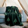 Christmas tree Theme Printed Blanket - Perfect for Couch, Bed, Travel & Outdoor Use | Machine Washable, Cozy & Durable.