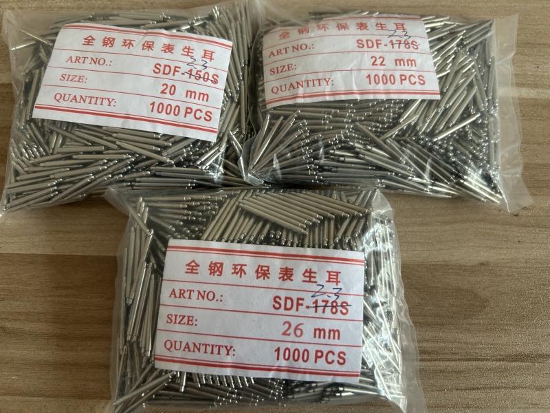 2.3mm Large Diameter Spring Bars for Garmin Watch 20 22 26mm Length 304 Stainless Steel 1000pcs Bag