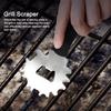 Stainless Steel Barbecue Scraper Bristle Free Bottle Opener Reusable BBQ Grill Scraper  Outdoor