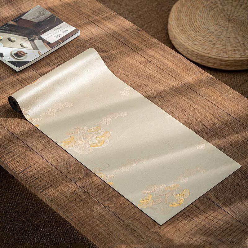 Chinese Style Tea Mat Cotton and Linen Brocade Waterproof Absorbent Vintage Table Cloth Household Table Decoration Tea Towel New