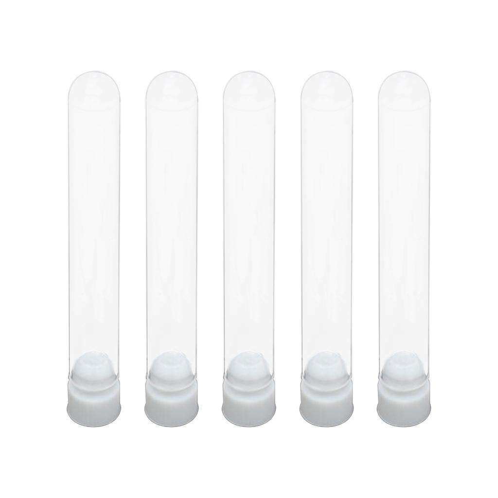 50PCS Professional Centrifuge Tubes Kit with Leak-Proof Caps Clear Lab Test Container Plastic Tubes for School Labs