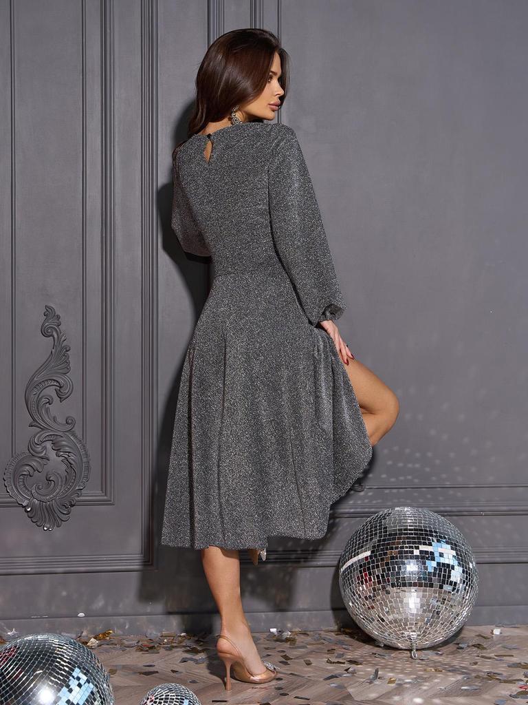 Fitted Dress with Shiny Lurex ISSA PLUS