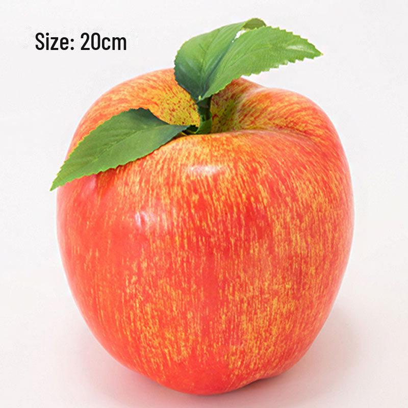 Имитация фруктов Модель Реквизит для фотосъемки: Украшение в виде красного и зеленого яблока для дошкольного образования и игрушек для детского сада.