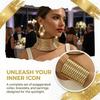 3 PCS Large African Collar Bracelet Set Vintage Statement Choker Necklace  Ladies Personality