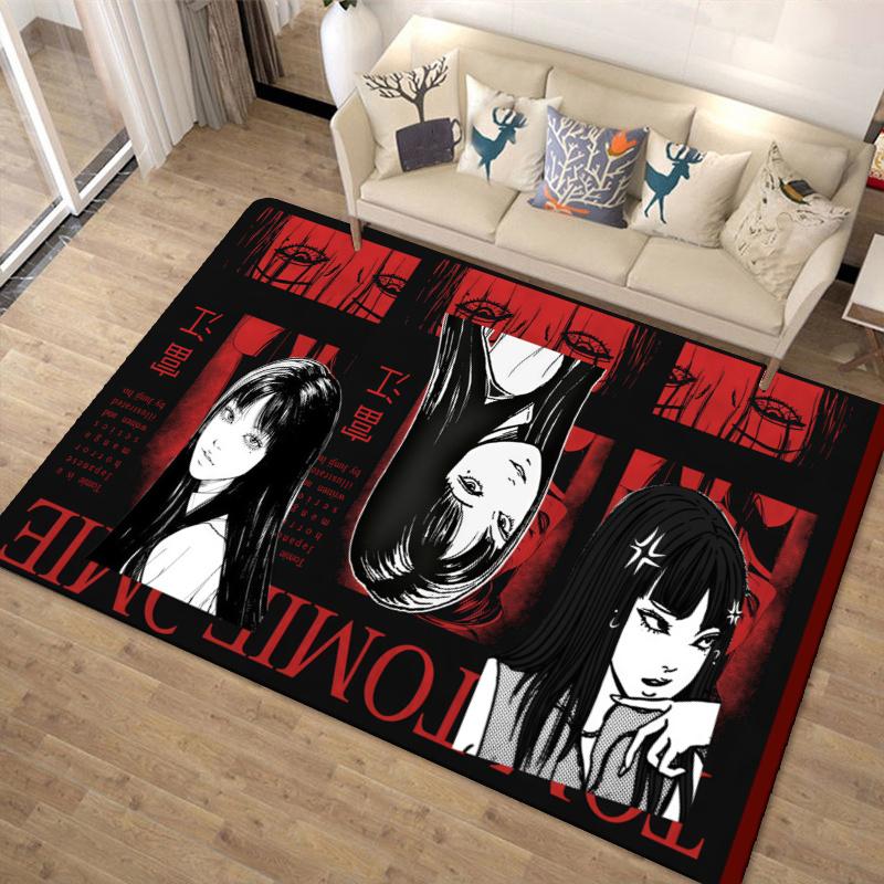 Tomie Junji Carpet Rug for Living Room Bedroom Home Sofa Decoration,Kids play Non-slip Floor Mat
