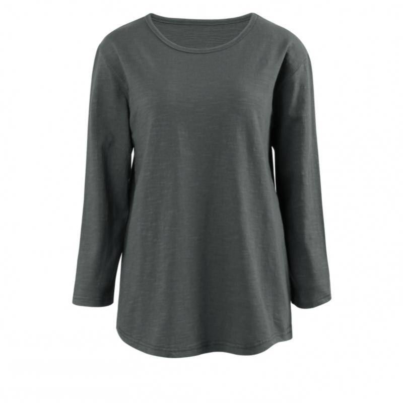 Shop Women Basic Round Slab CoTTon 3 4 Sleeve T shirT Dai Wsh 1003 minT