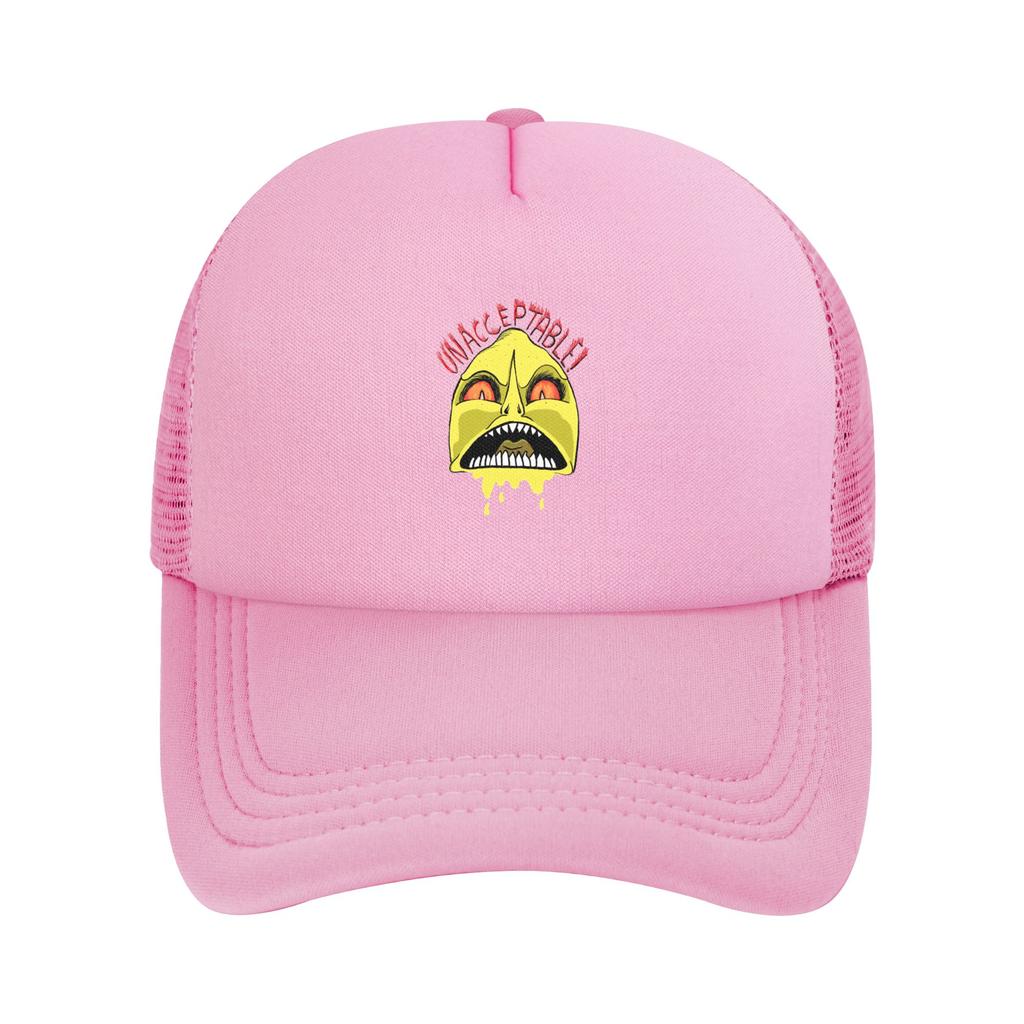 Unacceptable Scary Lemongrab Trucker Cap Adult Hats Trucker Worker Cap Sun Hats Breathable Snapback Caps Mesh Baseball Cap