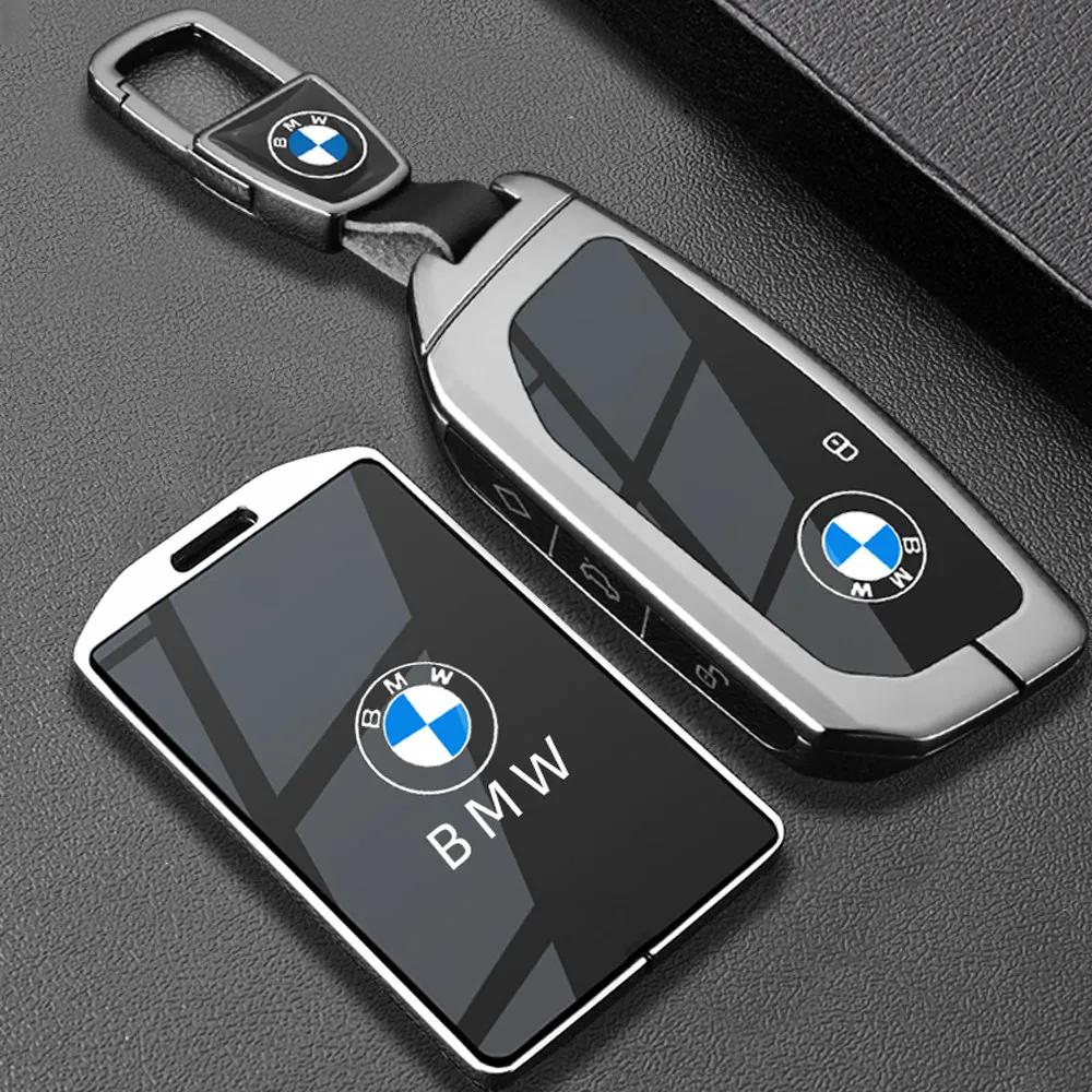 Metal NFC Car Card Key Cover Fob Case Shell for BMW 1 3 New 5 7 8 Series X1 X3 X5 X6 X7 F30 G20 F34 F31 G30 G01 F15 I3 M4 535le HOPDJ1