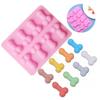Dropshipping Craft Tools Cake Mold Silicone Dick Ice Tray Sexy Penis Cube Candle Moulds Sugar Chocolate Ice Cube