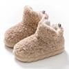 2024 Women Warm Fur Slippers Winter New Thickened Cotton Shoes Indoor Outdoors Female Anti-slip Plush Snow Boots Fluffy Footwear