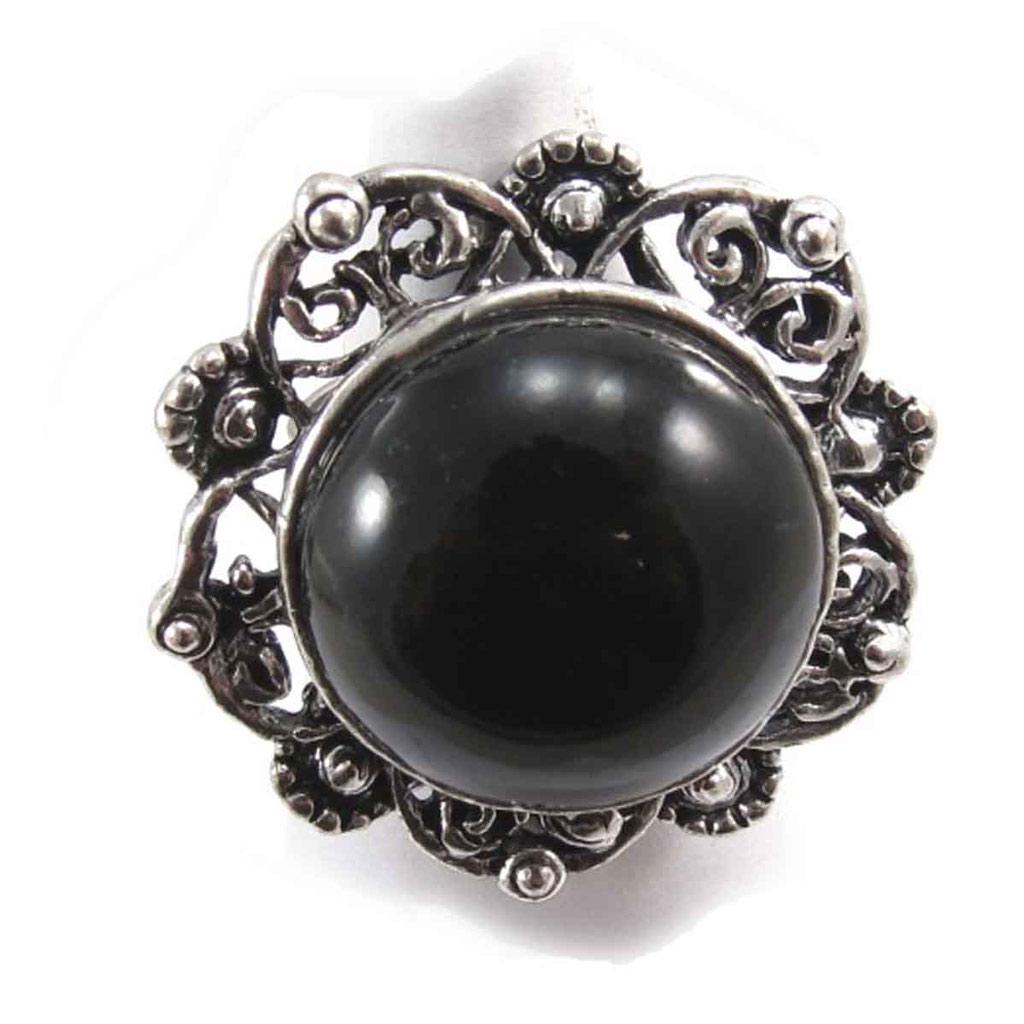 Дизайнерское кольцо 'Scarlett' чёрное