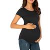 Женская модная блузка для беременных с коротким рукавом, красивая и элегантная футболка