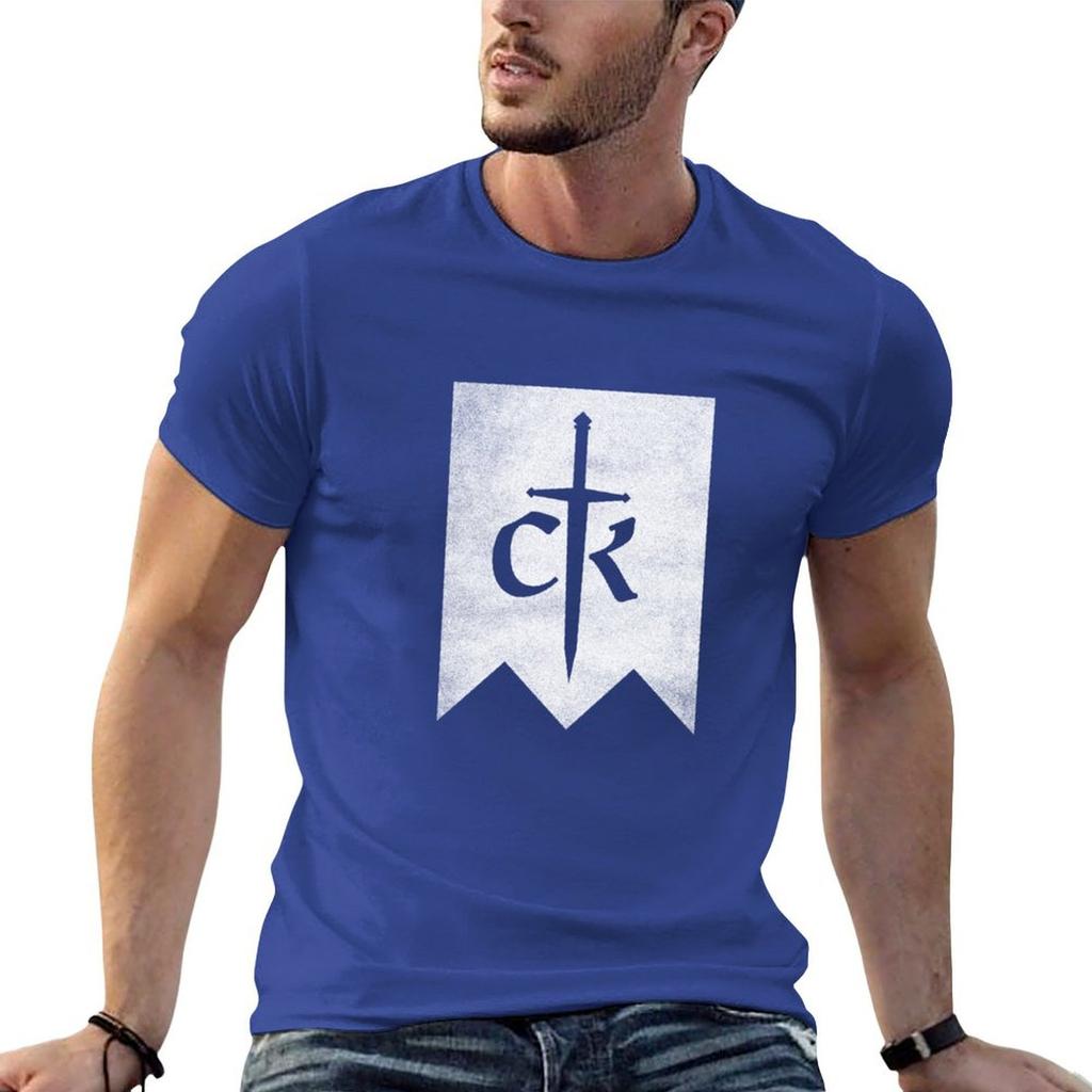 Crusader Kings 3 Distressed Logo TShirt For A Boy Designer Shirts Aesthetic Clothing Unisexs Champion T Shirts