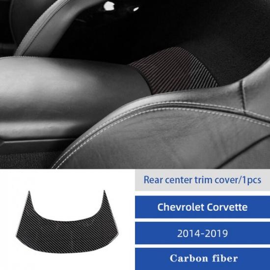 Carbon Fiber Rear Center Panel Cover Trim For Chevrolet Corvette C7 2014-