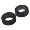 Hot 2PCS Rubber Pussy For Geberit Parts Toilet Internal Low Level Flush Pipe Rubber Cone Seal Gasket 119.668.00.1 60x42x25mm
