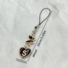 1 шт. Подвеска для мобильного телефона, Сделай сам, Черная подвеска в европейском стиле с буквой и красивой бабочкой, Ремешок для телефона, Шарм для сумки