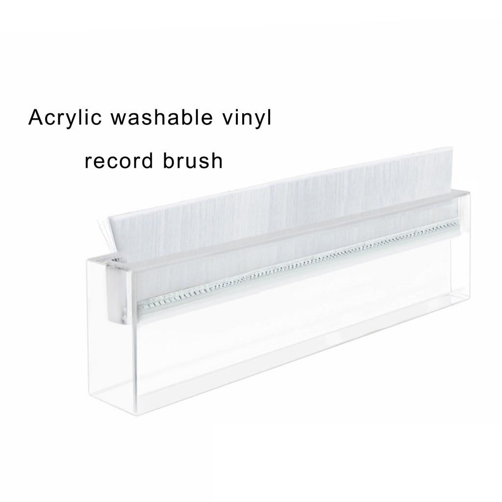 Record Cleaning Brush Acrylic Washable Vinyl Record Cleaning Brush Antistatic Brush Suitable for Record Collectors