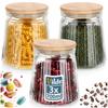 Glass containers for loose products with lid and seal 700 ml 3 pcs.