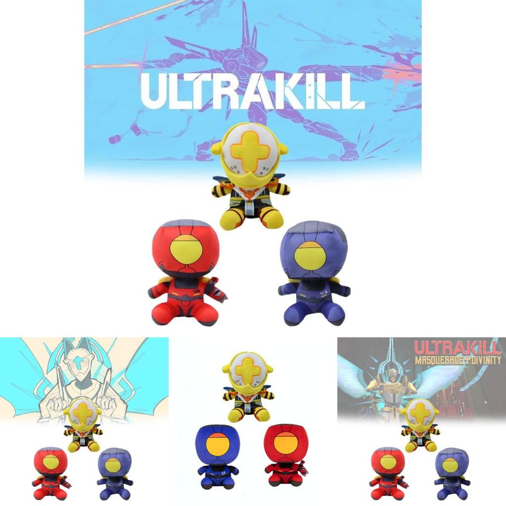 Очаровательная плюшевая игрушка по игре Ultrakill, милая фигурка робота для фестивалей и подарков