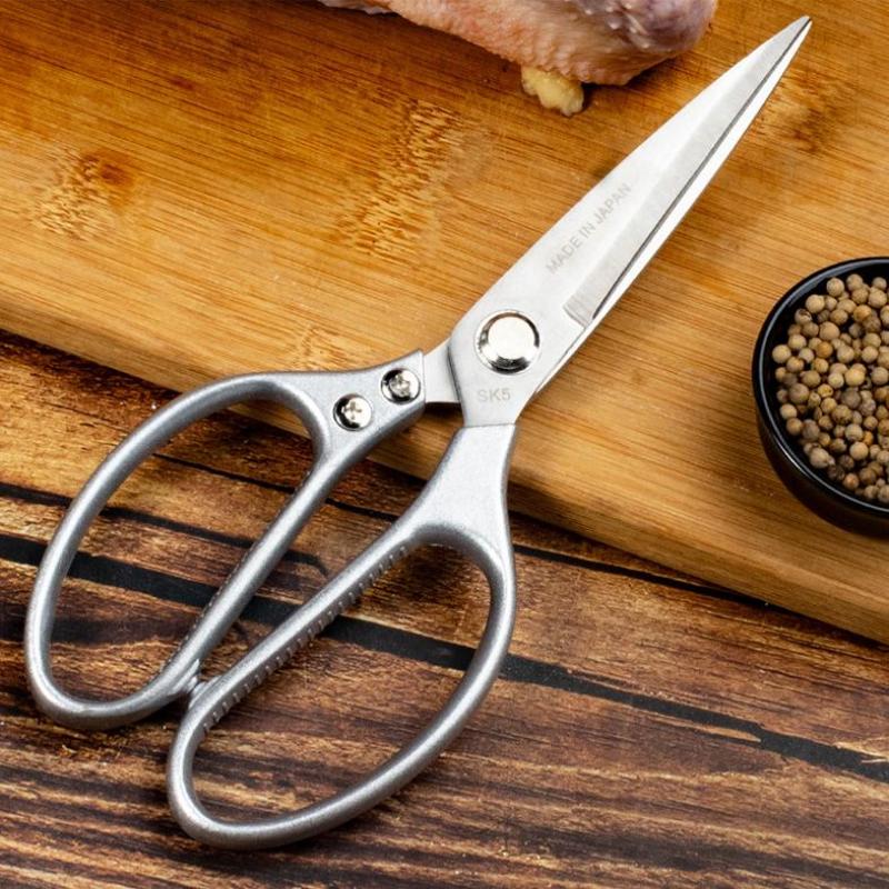 Essential 1PC Multi-Purpose Kitchen Shears Made of Stainless Steel for Heavy-Duty Poultry and Cooking Tasks