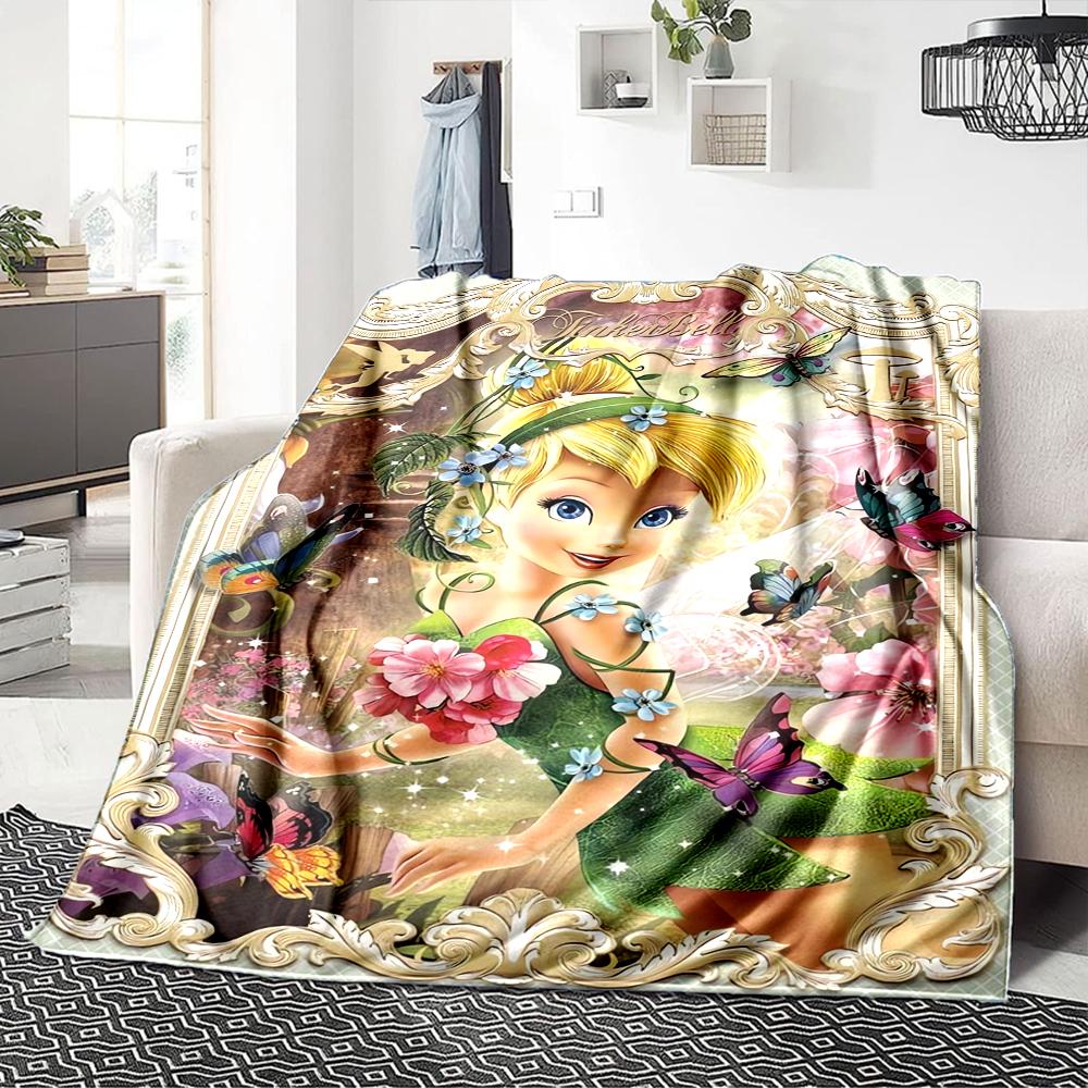 1Pc Elsa'S Snowflake Magic Blanket For Couch Bed Plush Cozy Fuzzy Blanket Super Soft Warm Blankets For Fall And Winter 091870