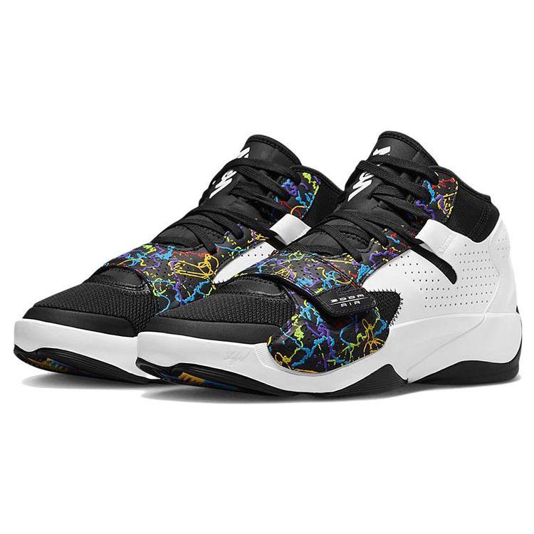 Мужские баскетбольные кроссовки Air Jordan Zion 2 PF DO9068-003, кожаные, сетчатые, с амортизацией, средняя высота
