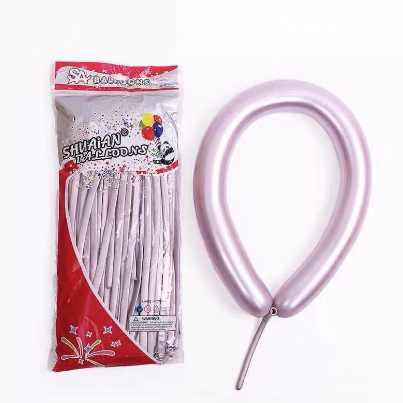 1.8G Metal Strip Magic Balloon, Thickened 1260 Creative Weaving Modeling Variable Decorative Balloon