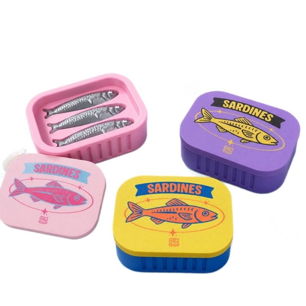 Mechanical Button Sardine Fidget Clicker Click Sound Fun Finger Click Sardine  Holiday Gift