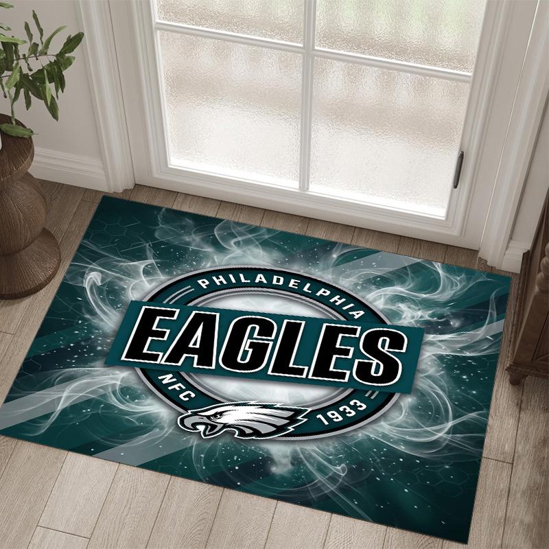 Дизайн Philadelphia Eagles Кристальный Велюровый Ковер Уютный Не?Нескользящий ковер с принтом для спальни, гостиной, прихожей