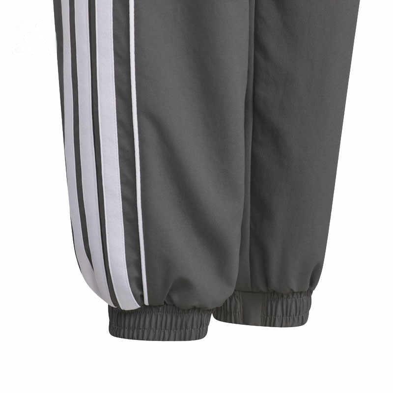 Adidas Вязаные спортивные штаны Повседневные Простые С манжетами Детские штаны Гранитно-серый Белый KC1545