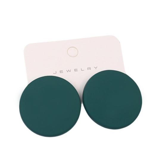 1 пара серег-гвоздиков ярких цветов с геометрическим рисунком, аэрозольная краска, пирсинг, простые для женщин и девочек, большие