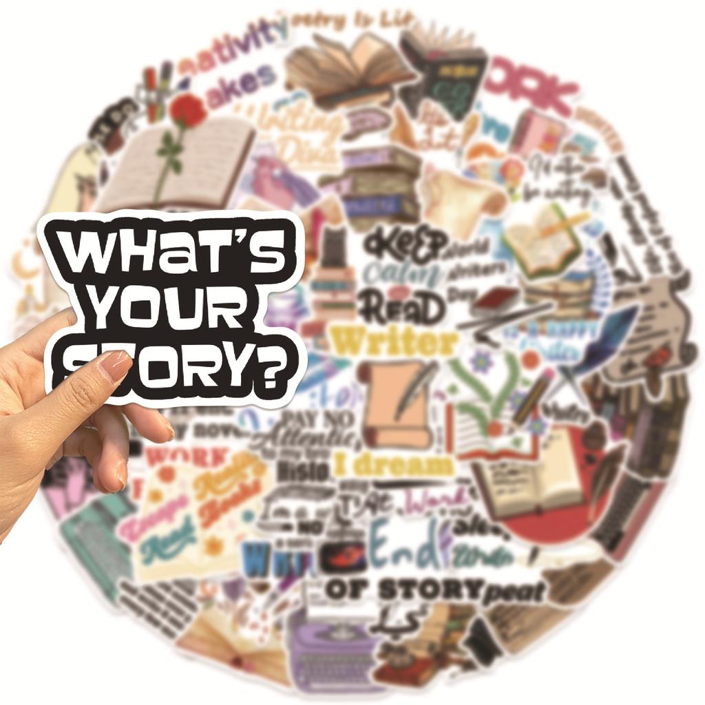 50 Cartoon Writer Graffiti Stickers Personalized Decorative Guitar Notebook Suitcase DIY Waterproof