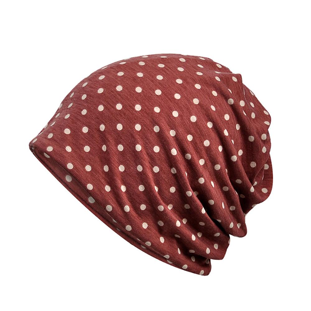 Женский индийский мусульманский эластичный тюрбан, шляпа с точечным принтом, платок на голову от выпадения волос