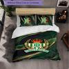 Real Betis Football 3 Piece Bedding Set Soft Duvet Cover Set with Pillowcases Printed Bedroom Decor Set for Home