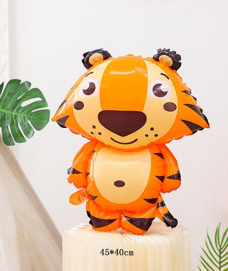 Animal Balloons Safari Jungle Kids Birthday Wildlife  Party Decoration Foil Cute Cartoon Elephant Tiger Hippo Baby Shower Balons