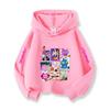Kpop Korean Style Christmas Holiday Casual Children's Hooded Sportswear Halloween Witch Hunting Fan Fashion Girl Top